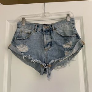 Mustard Seed denim shorts